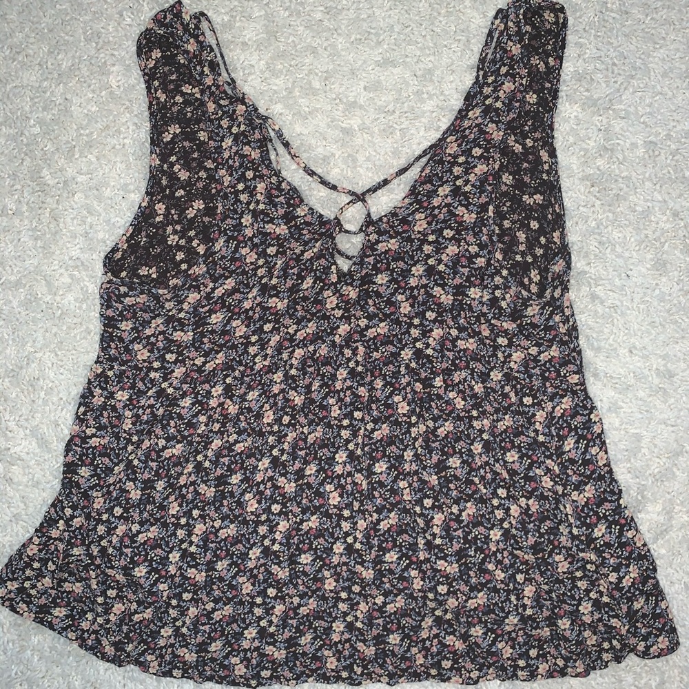 Floral American Eagle Tank